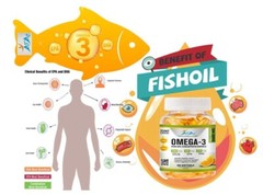 2 OMEGA 3 VITAMINS SOFTGELS XL ANTI-INFLAMMATORY FISH OIL NATURAL GELS 120 XL