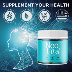(3 Pack) Neo Vital Powder All Natural Brain Support Formula NeoVital 90 Servings