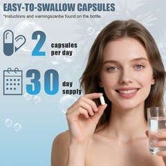 Hyaluronic Acid 60 Capsules Skin Hydration Joint Support Supplement