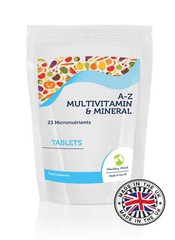 A-Z Multivitamin & Minerals 23 Micronutrients Supplements 30/60/90/120/180 Tabs