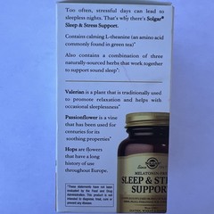 Sleep & Stress Support, 30 Veggie Capsules- Melatonin, Gluten, Wheat Exp. 2/26+