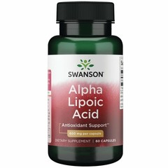 Swanson Alpha Lipoic Acid – Natural Supplement 60 Count (Pack of 1), Red