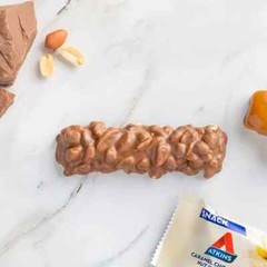 Atkins Caramel Chocolate Nut Roll Snack Bar, Protein Snack, High in Fiber 6/8P