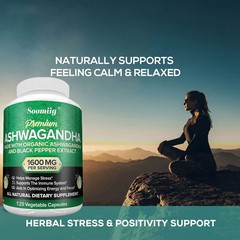 Ashwagandha capsules 1600mg – helps boost the immune system and relieve stress