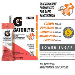 Gatorlyte Watermellon Powder! 3.1oz. Brand NEW 6 count Box!