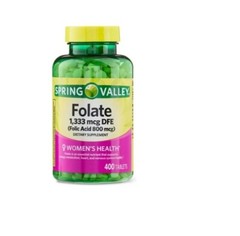 Spring Valley Folate Dietary Supplement 1,333 mcg DFE 400 Count
