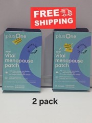 Plus One Vital Menopause Patch (AM/PM 16 Patches Exp 07/28 2 Pack. FREE ✈️
