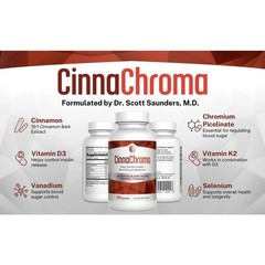 3 Pack Barton Nutrition CinnaChroma Advanced Blood Sugar Support 30 Caps