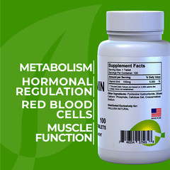HallVitamin B-6 100 mg – Natural Energy Supplement – Supports Overall Health