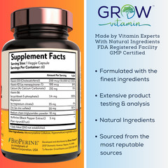 Vitamin K2 (MK7) with D3 10,000 IU Supplement, BioPerine Capsules, Immune Health