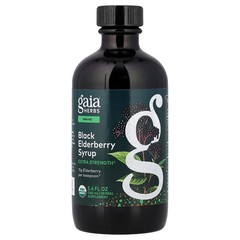 2 X Gaia Herbs, Black Elderberry Syrup, 5.4 fl oz (160 ml)