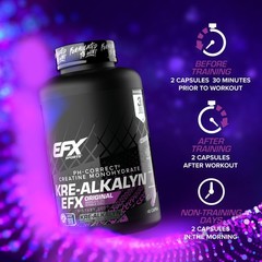EFX Sports KreAlkalyn EFX | pH Correct Creatine Monohydrate Pill Supplement |…