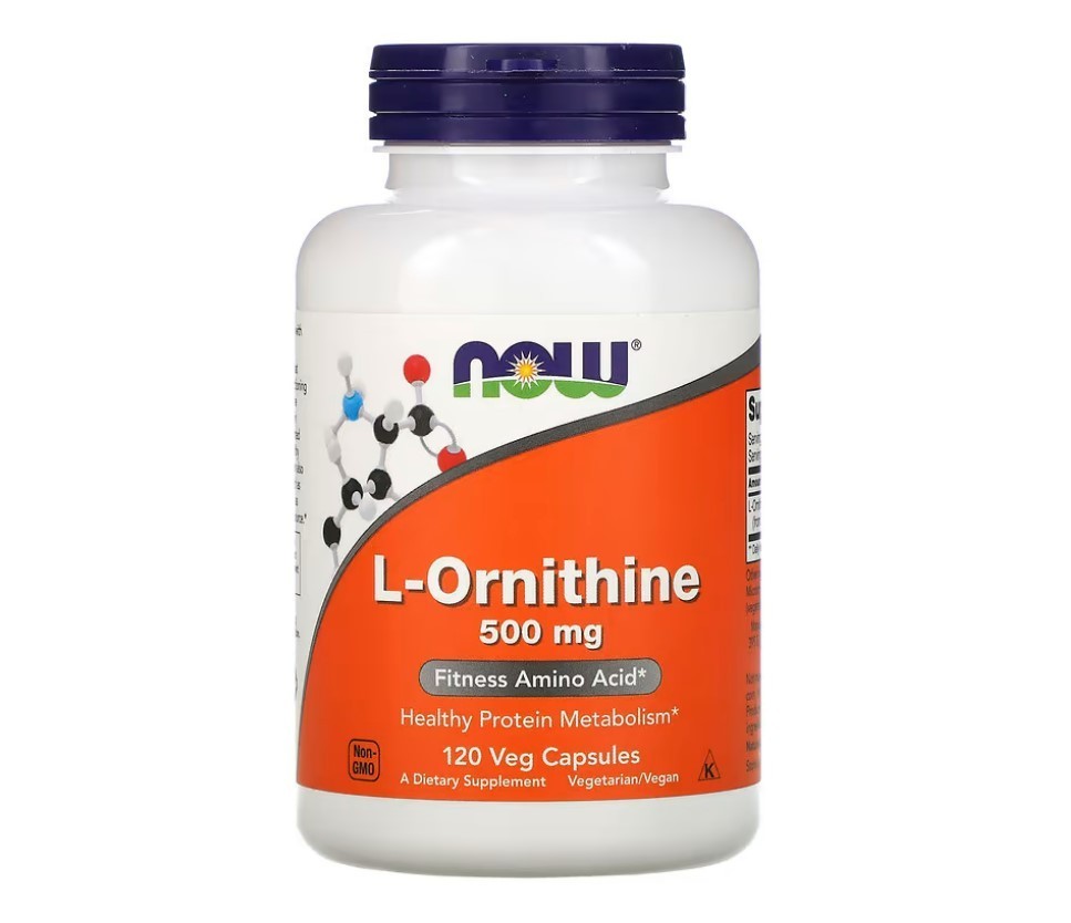NOW FOODS L-Ornithine 500 mg 120 Veg Capsules