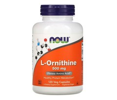 NOW FOODS L-Ornithine 500 mg 120 Veg Capsules
