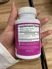 3PCS Rosabella Organic Beet Root 60 Capsules Natural Energy Boost Blood Pressure