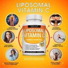 3 pack Liposomal Vitamin C 2100 Mg – Skin & Joints,Enhance Immunity