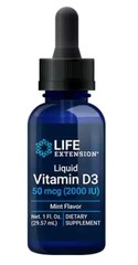 Life Extension Vitamin D3 50mcg (2000 IU) Immune,Bone,Heart,Cognitive 1oz Mint
