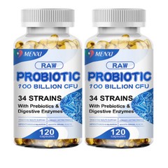 2X Digestive Enzymes Prebiotic & Probiotics Gas, Constipation & Bloating Relief