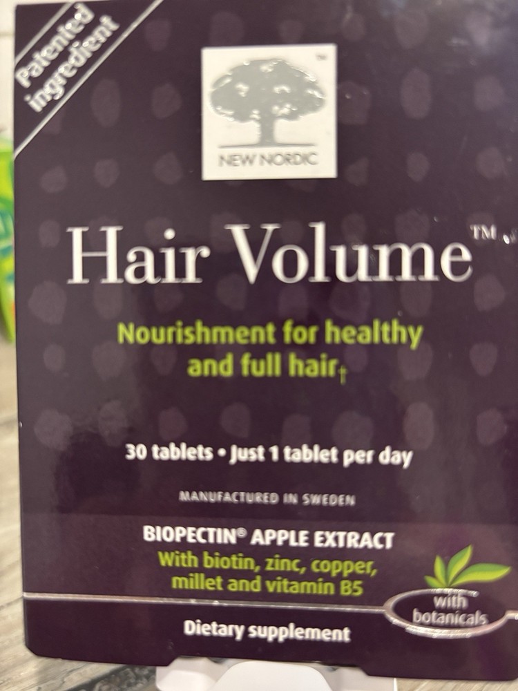 New Nordic Hair Volume Tablets – 30 Count – 10/30/2026