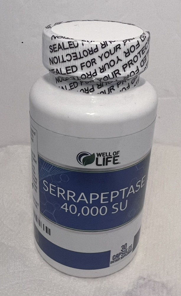 Well Of Life Serrapeptase 40,000 SU Suplement 30capsules Exp05/26