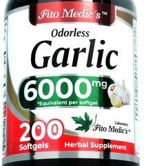 FITO MEDIC’S Garlic Pills | Supplements | 200 200 Count (Pack of 1)