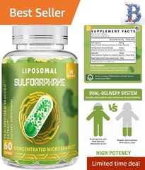 800MG Liposomal Sulforaphane Dual-Delivery Antioxidant & Liver Support – 60 S…
