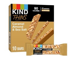 KIND THINS Caramel Almond & Sea Salt, Gluten Free, 100 Calories, 10 count Pack 1