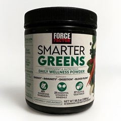 FORCE FACTOR Smarter Greens Daily Wellness Powder Greens Superfood Powder 10.2oz