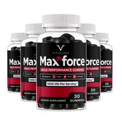 (5 Pack) Max Force Gummys Advanced Male Support Supplement MaxForce 30 Gummies