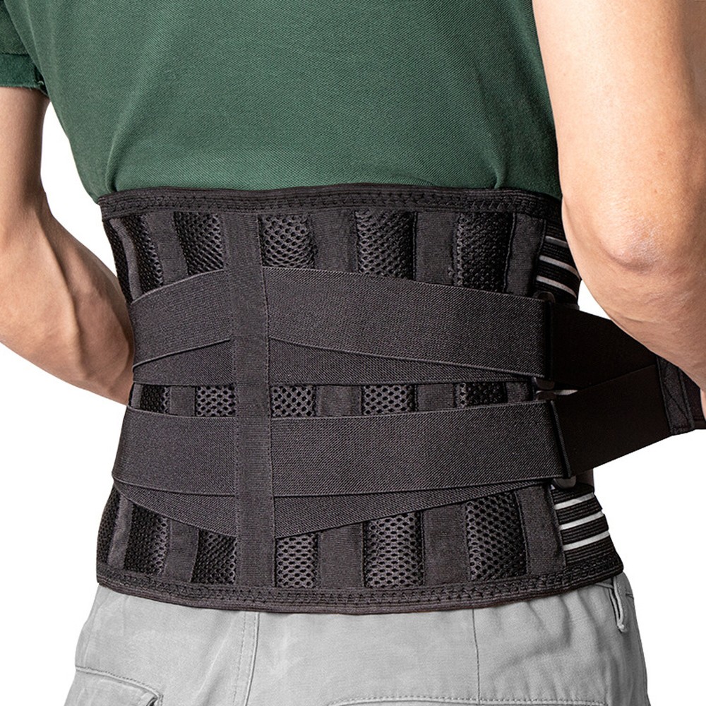 Men Waist Trainer Back Support Belt Weight Loss Body Shaper Corset Yoga Sport