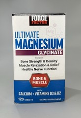 Force Factor – Ultimate Magnesium Glycinate – 300mg – 120 Tablets *EXP 07/2028