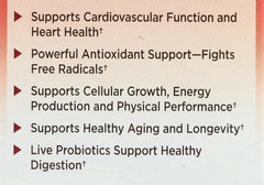 Garden of Life RAW CoQ10 200mg Vegan Capsules 60ct x 2pk Sealed BB 08/2026
