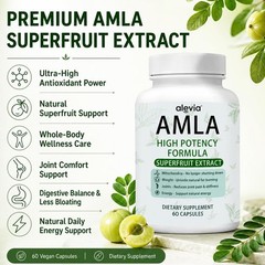 Improved AMLA Capsules Superfruit Extract High Potency Formula 60 Capsules