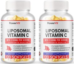 Liposomal Vitamin C 2100mg – 240 Softgels – High Absorption Supplements MADE USA