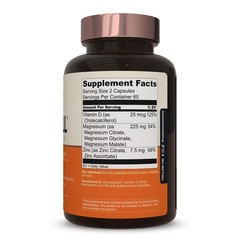 Live Conscious MagWell Magnesium Zinc & Vitamin D3 Sleep Bone Heart Immune 120ct