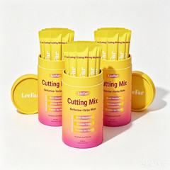 3PACK LeeFar Cutting Drink Mix Berberine Yerba Mate 30 Sticks Strawberry Acai