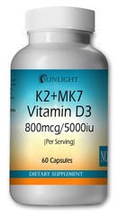 Vitamin K2 (800mcg) & Vitamin D3 (5000 IU) Capsules’=