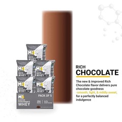 MuscleBlaze Biozyme Performance Whey Protein Powder Chocolate (5x36g) Protein h0