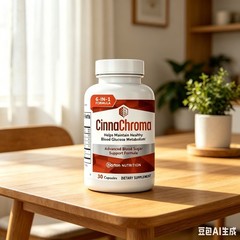 – Supplement Blood Sugar Support CinnaChroma with Cinnamon Extract & Chromium