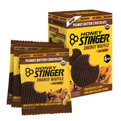 Honey Stinger Organic Energy Waffle Snack Peanut Butter Chocolat 1.06 oz 6 Count