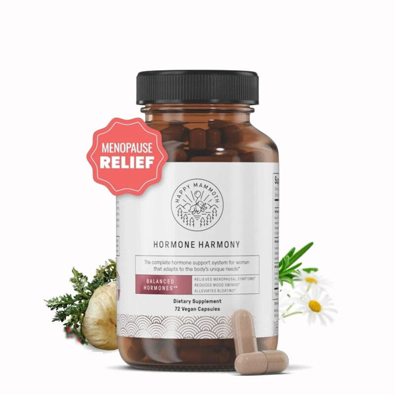 New Happy Mammoth Hormone Harmony Natural Hormonal Support targeted for Women 72