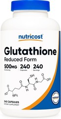 Nutricost Glutathione Capsules 500mg – 240 Capsules – Long Exp Date
