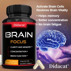 Brain Capsules, Support Memory, Concentration & Mental Clarity, 120 Veg Caps