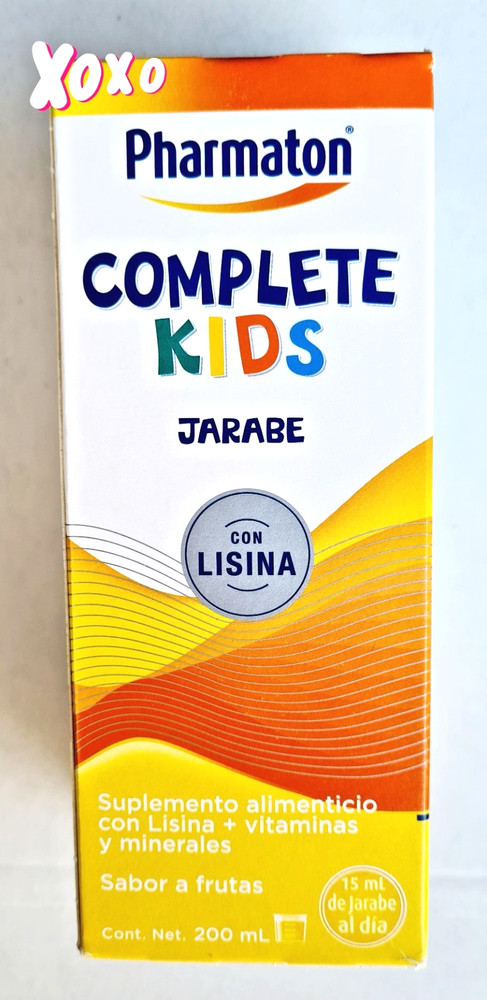 BIG BOTTLE 200ml Pharmaton Complete Kids syrup Lysine Calcium Multivitamins