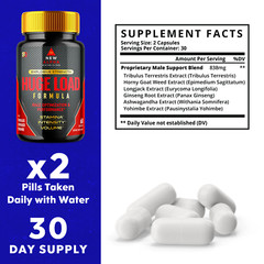 Huge Load Formula Optimizes Strength, Boost Performance and Stamina (3 Pack)