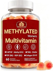 Women’s Multivitamin Gummies with 5-MTHF, Methyl B12, Collagen, D3, K2, Vegan…