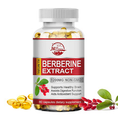Nature’S Live Berberine Extract Capsules 1200Mg Blood Sugar Support Supplement 6