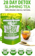 Slim Tea 28 Days Detox Cleanse Fast Weight Loss Detox Tea Beauty All Natural.
