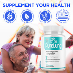 (1 Pack) PureLung Advanced Lung Support Supplement Pure Lung 60 Capsules