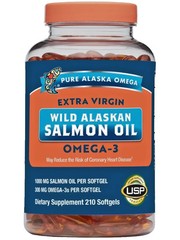 Pure Alaska Omega Wild Salmon Oil 1000mg 210 Softgels 300mg Omega 3 Exp: 11/27